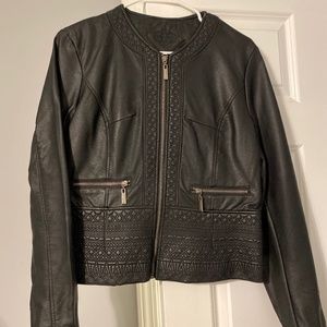 Faux leather jacket